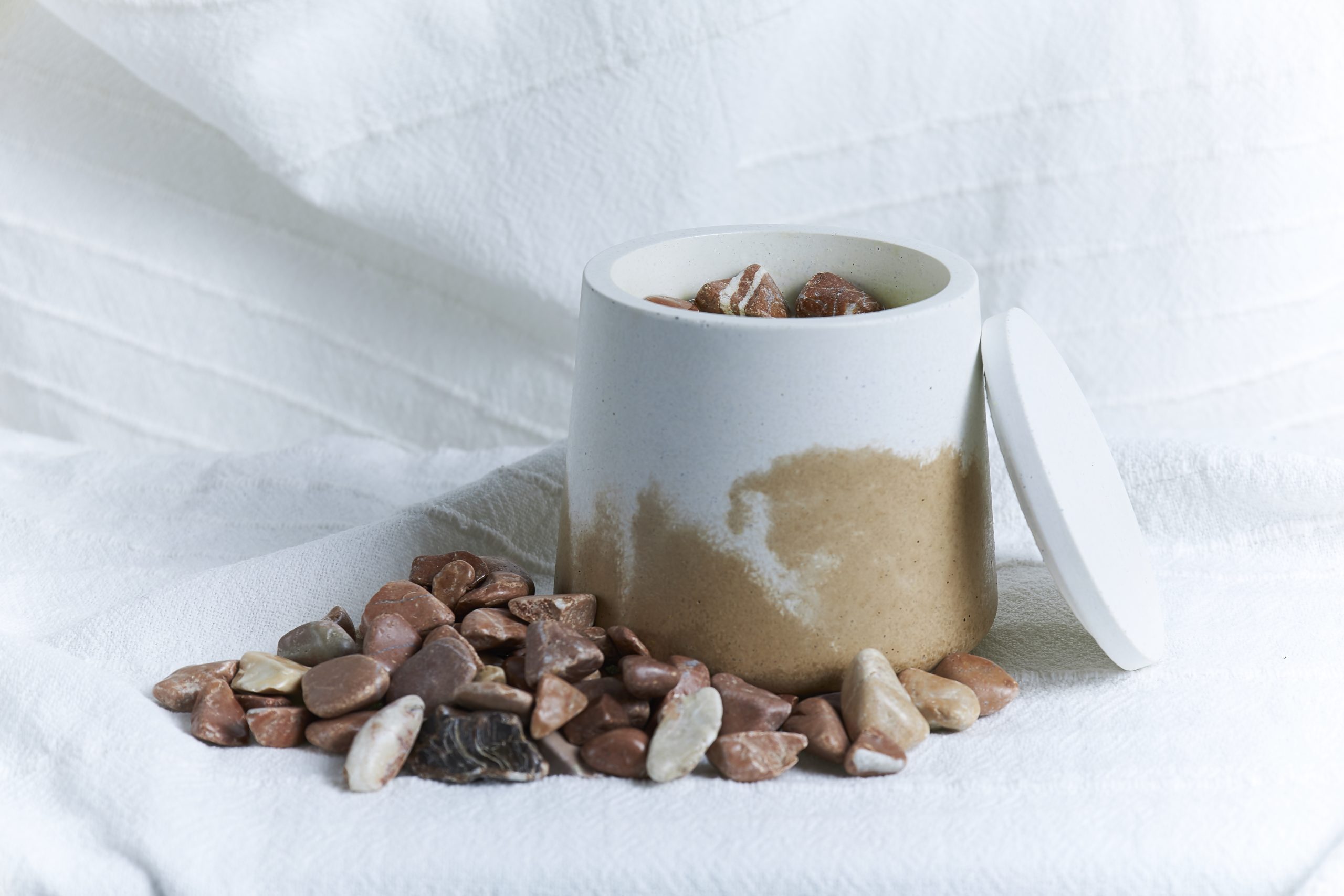 Vela de soja aromática Almendra Mediterránea 2 vela hecha a mano con cera de soja y mecha de madera