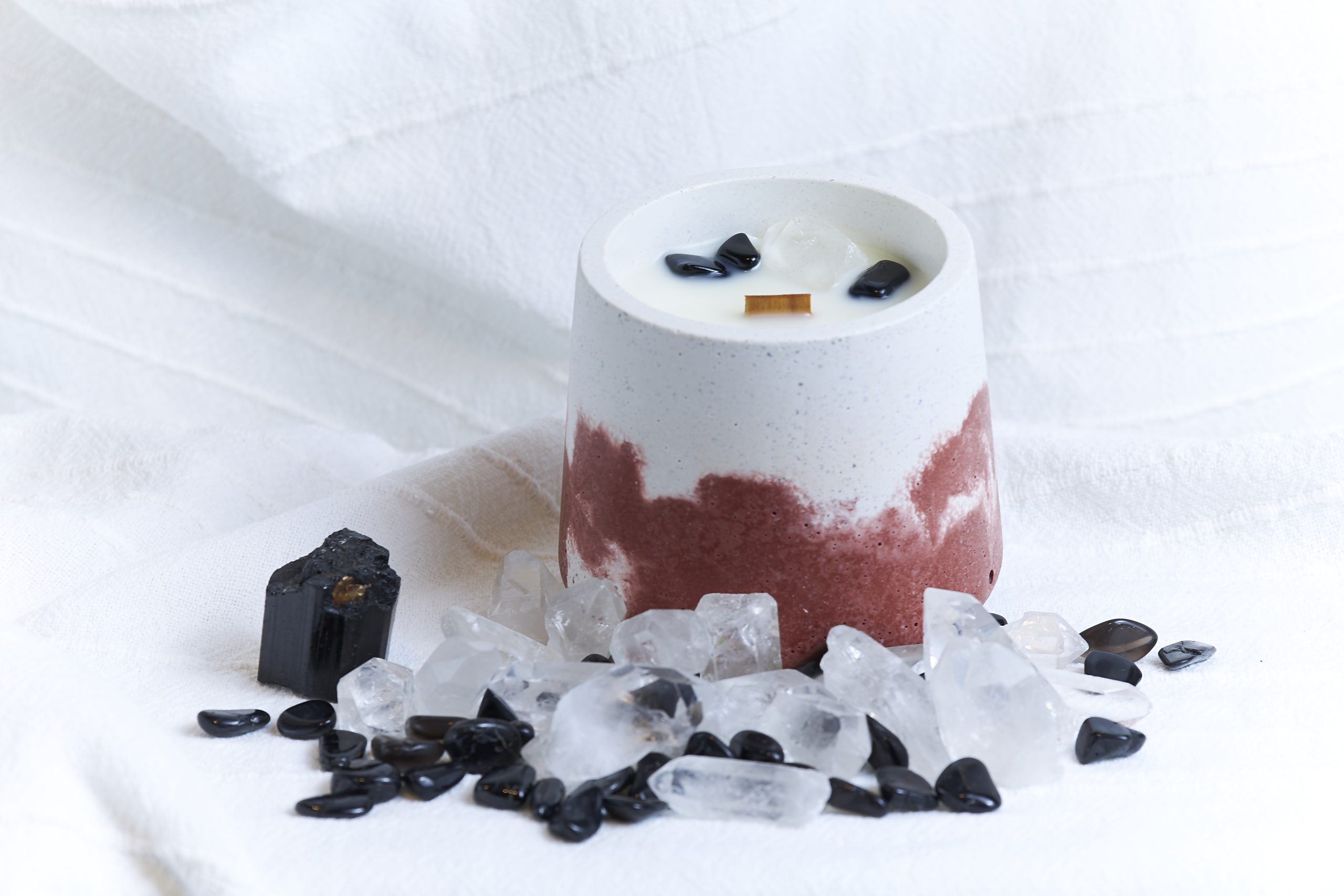 Vela de soja aromática Svadhisthana 1 Vela artesanal Svadishthana para meditación y mindfulness