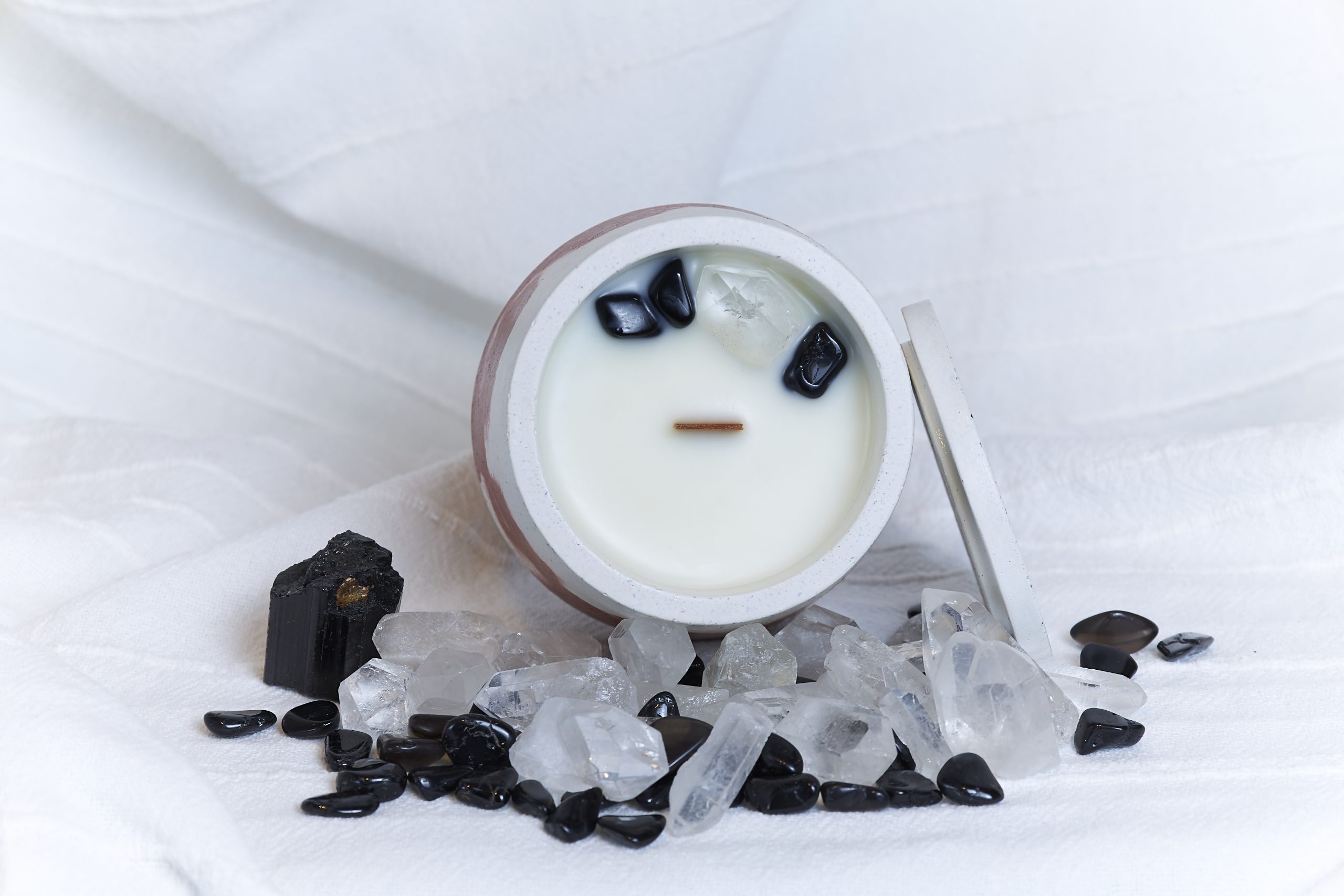 Vela de soja aromática Svadhisthana 4 Vela artesanal Svadishthana para meditación y mindfulness