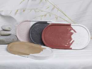 Bandeja decorativa Silea en varios colores