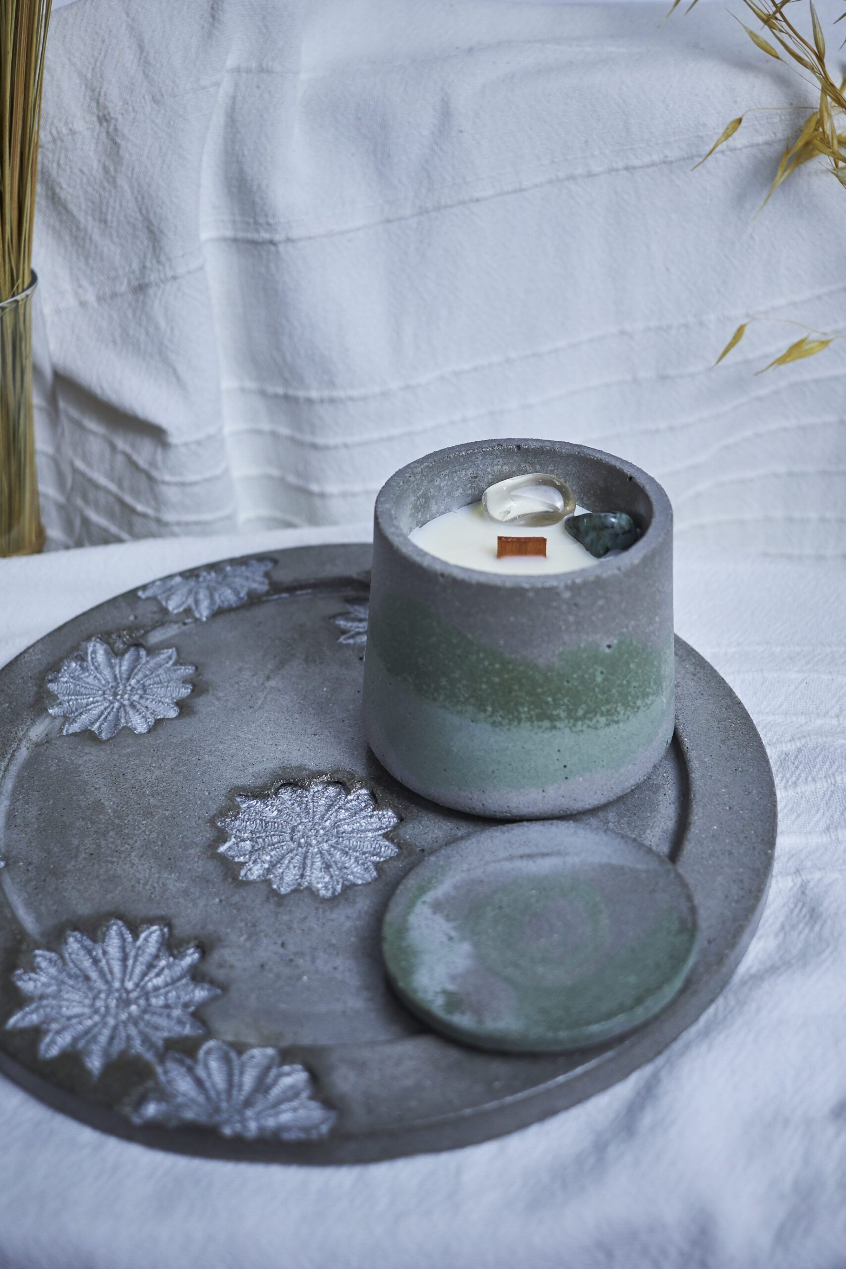 Vela de soja aromática Petricor 3 Vela aromática inspirada en el aroma a tierra mojada
